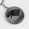 Serie TV Lupo Stark Trono portachiavi Inverno Sta Arrivando Collana con Ciondolo Vintage Logo 3D Famiglia Stark Gioielli Souvenir Regalo