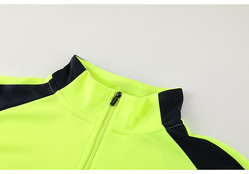 Children's Primary School Football Training Set – Half-Zip Jacket & Long-Sleeve Pants for Autumn/Winter Sports