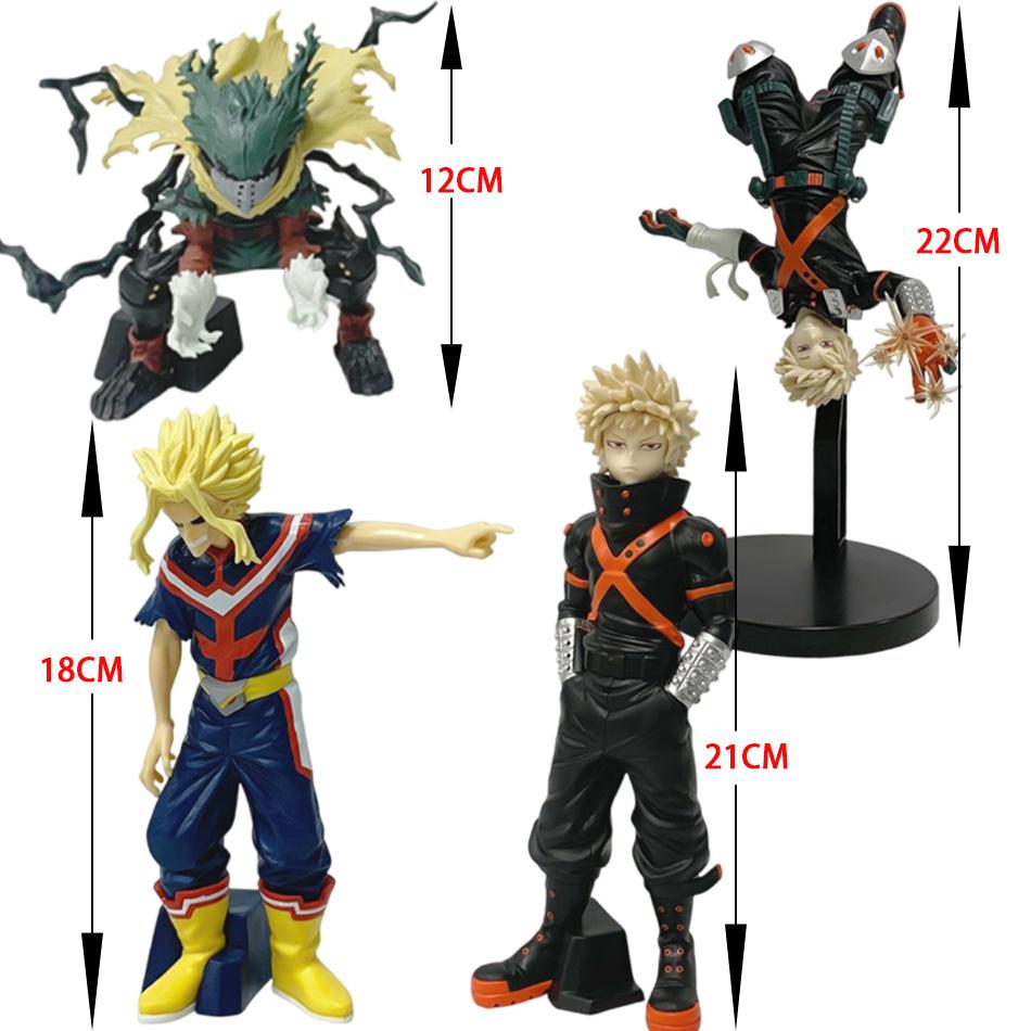 Anime My Hero Academia  Action Figure Set  All Might Midoriya Bakugo PVC Collectible Figurines Christmas Gifts For Fans
