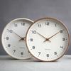 Solid wood clock wall clock living room 2025 new home silent simple clock wall quartz clock hanging watch
