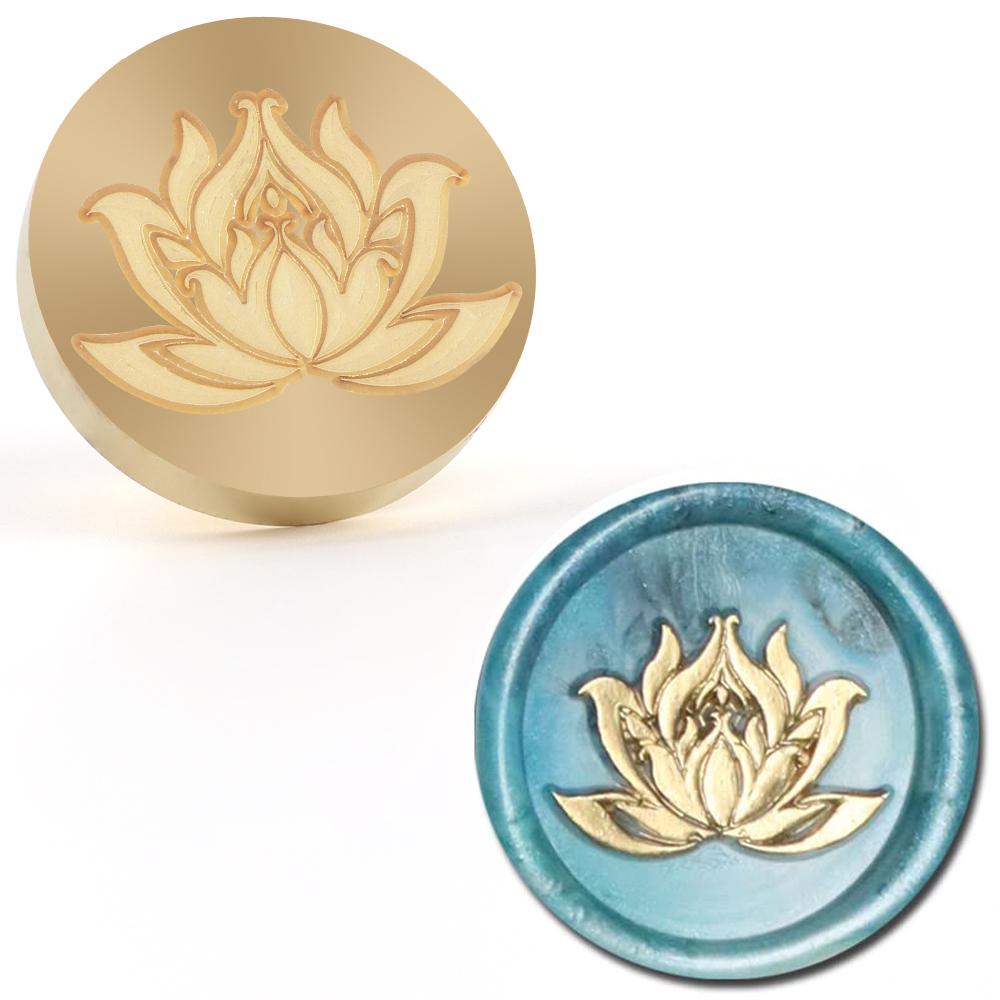 Сургучная печать Штамп с цветком Винтажная сургучная печать для свадебного конверта, украшения приглашения (Тюльпан, Магнолия, Гербера)