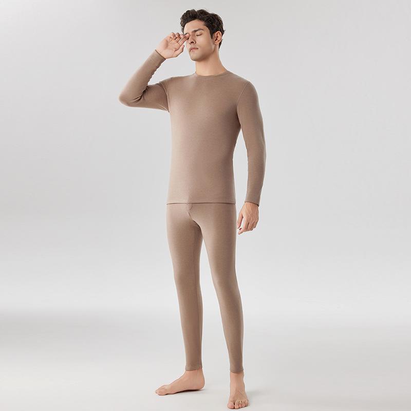Women's Cashmere Fleece-Lined Heat-Generating Base Layer Leggings Set