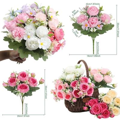 Decoração de casa – Flores e coroas artificiais