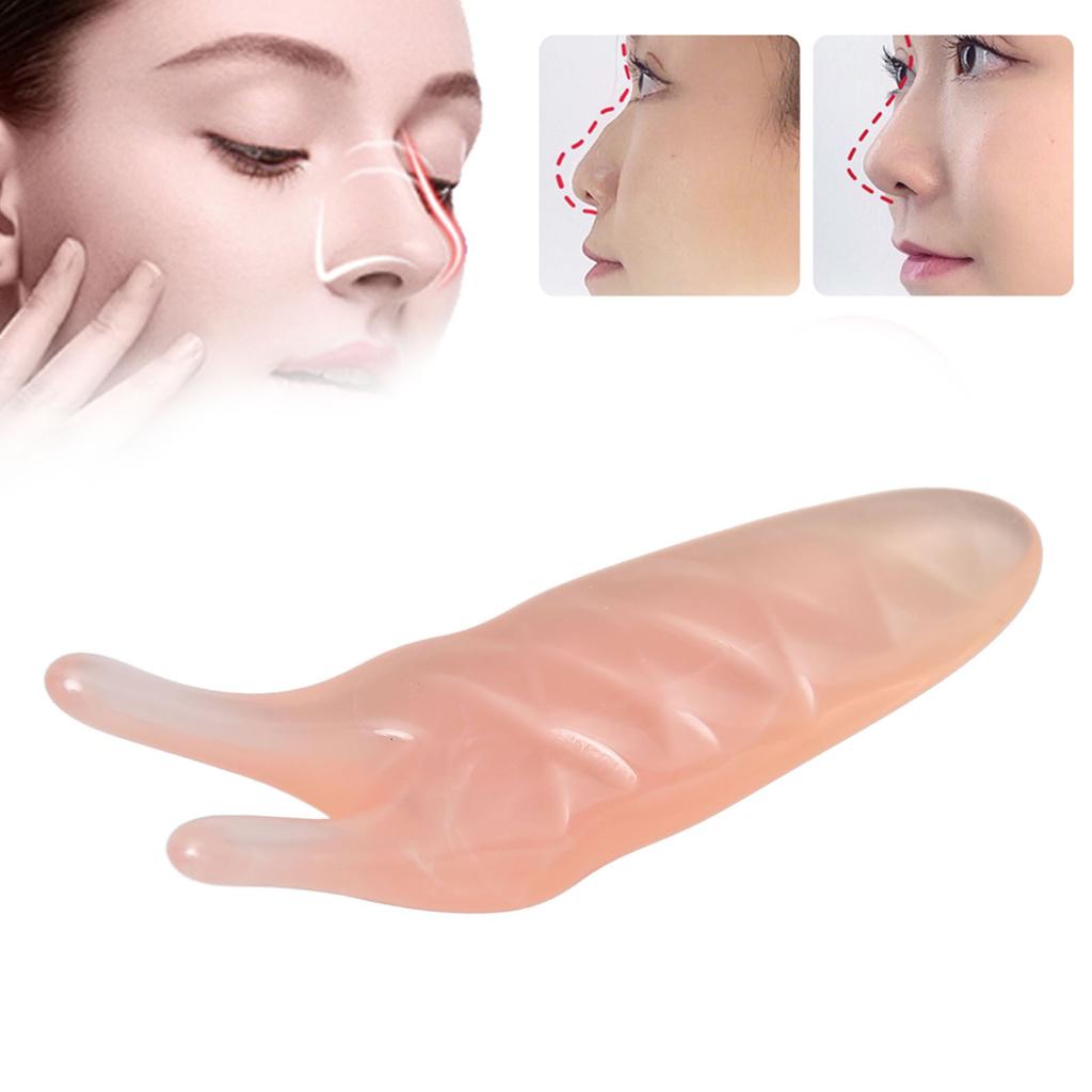 Sha Facial Tool Massage Rounded Corners Narrow Nose Scraping Massage Tool for Lady