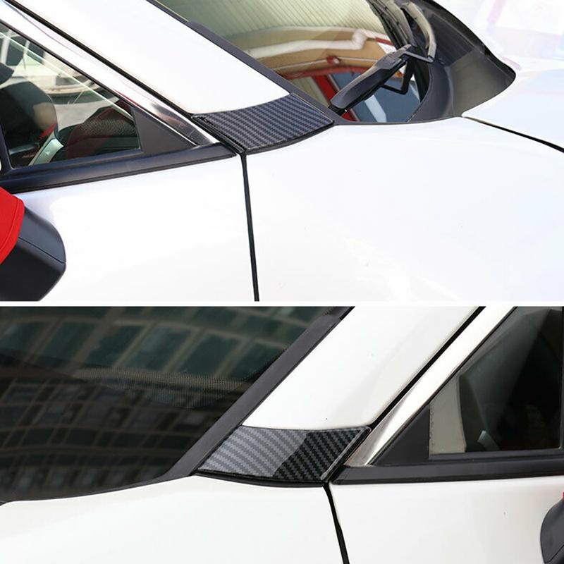 Car Front Window A Pillar Decorate Cover Exterior Accessories for Toyota RAV4 LE /XLE /XSE /Hybrid /Adventure XA50 -