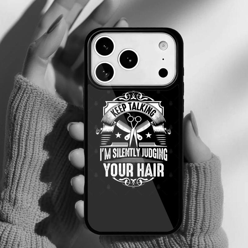Hairdresser Comb Hair Salon Phone Case for iPhone 17 16 15 14 13 Pro Max Back Cover for 12 11 Pro Coque