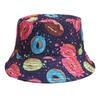 Klassischer Food-Print Panama für Damen Herren Sommer Reise Strand Outdoor Sonnenschutz Fischerhut Damen Lässig Dekorieren Fischerhut