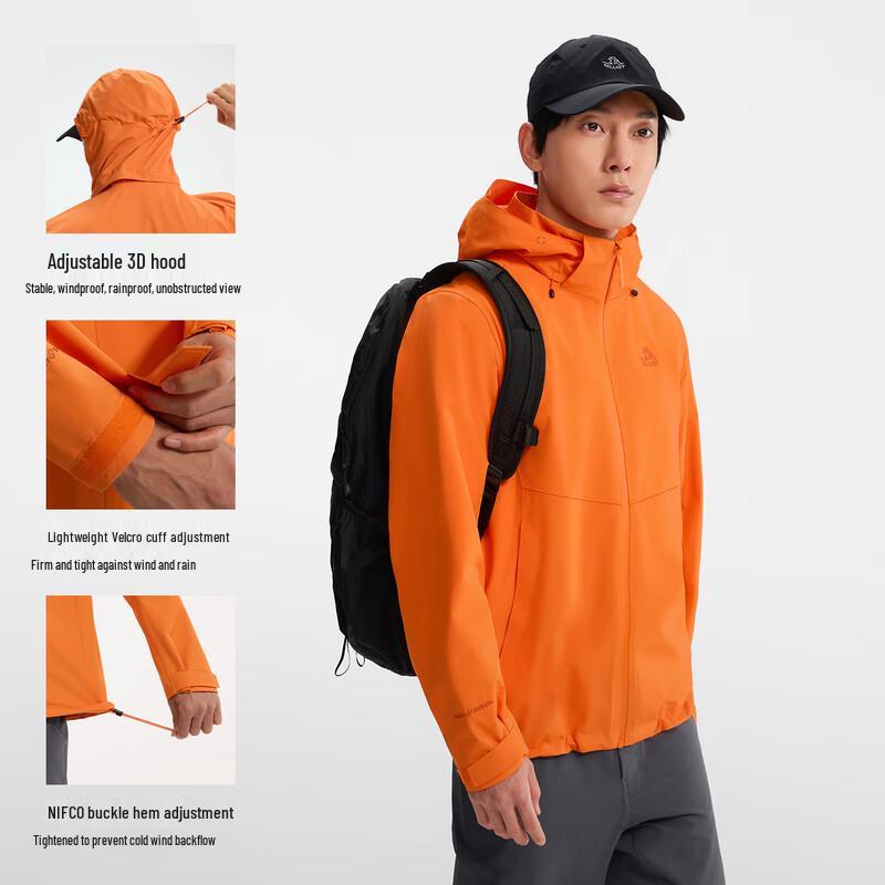 PELLIOT Men's Teflon Waterproof Hiking Jacket