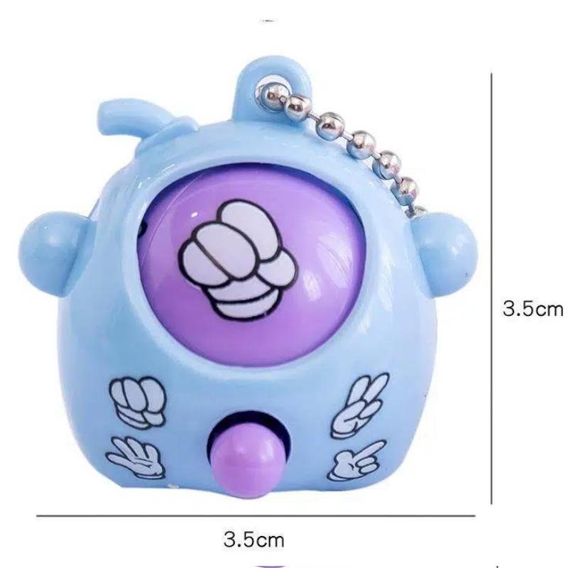 10/20/30/50Pcs Mini Finger Flick Game Toy Rock Paper Scissors Guessing Keychain School Bag Pendant Birthday Party Gift