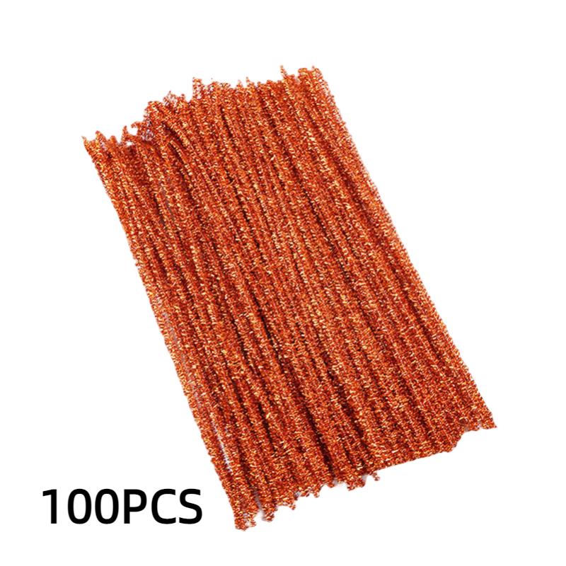 100pcs Chenille Colorful Stems Diy Craft Material Kit Kids Skill Development Toy
