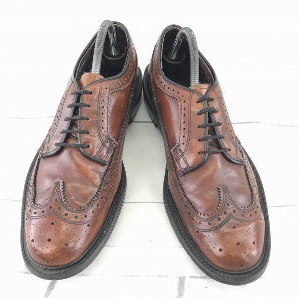 80s-90s Vintage USA Crown Imperial leather wingtip 27.0 brown(USED)