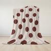 Retro Braun getönte Polka Dots Flanelldecke Warm Weich Halloween Weihnachten Sofa Warm Gemütlich Dekoratives Dekor Geschenk für Alle Jahreszeiten