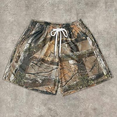 Men's Casual Athletic Camouflage Print Shorts