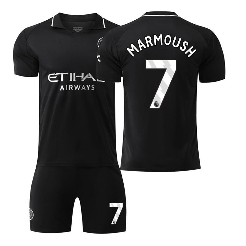 25-26 Manchester City Auswärts Nr. 9 Harland Fußballuniformen Set Herren 10 Galish 47 Foden 16 Rodrigo