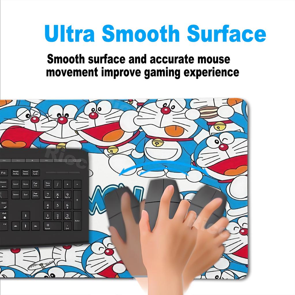 Extended Anime Mousepads Kawaii D-doraemon Pattern Non-slip Desk Mats Gaming Accessories Laptop Office Desk Keyboard Rubber Mats