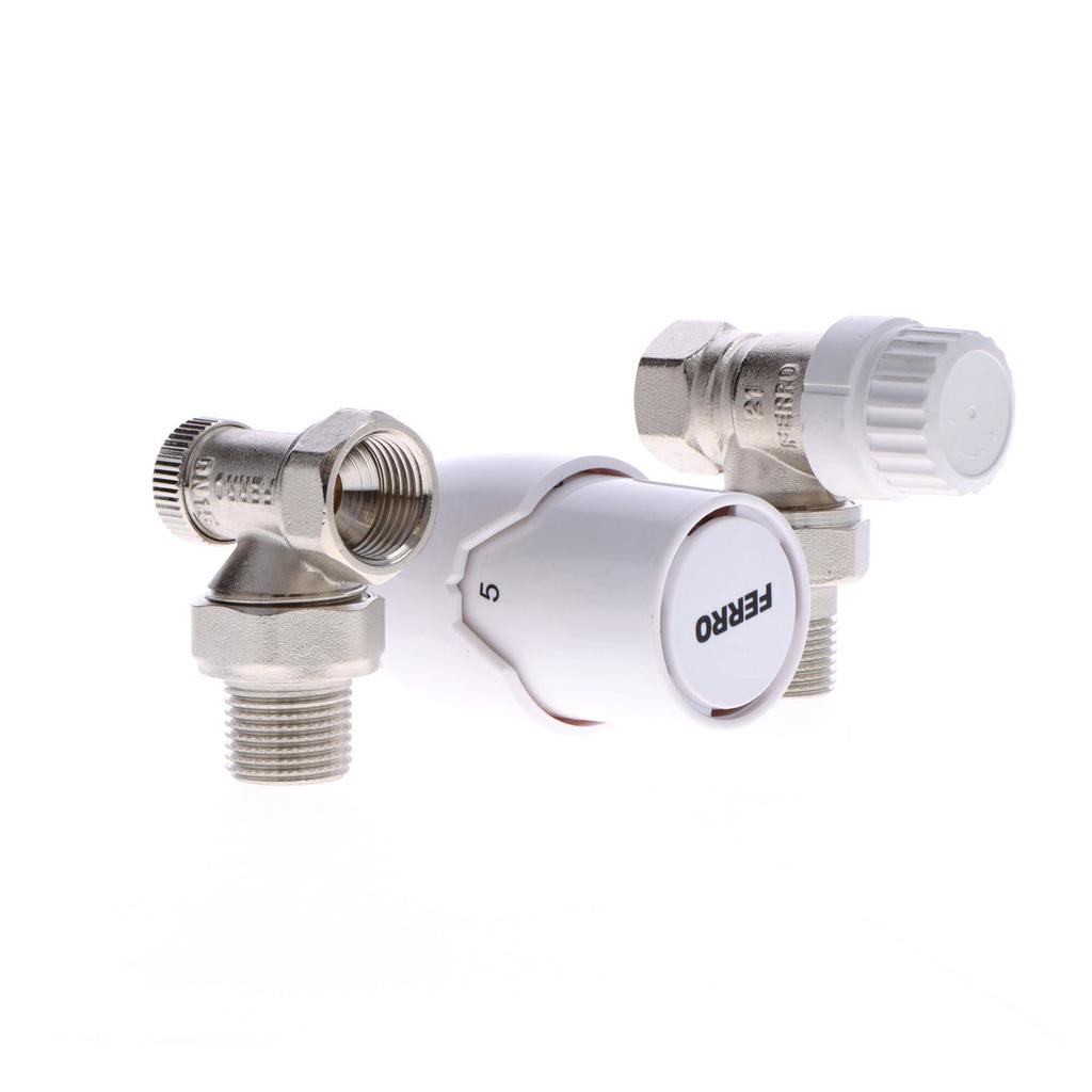 Thermostatic Set Type ZTM21, Angle 1/2 Inch, Without Pre-setting