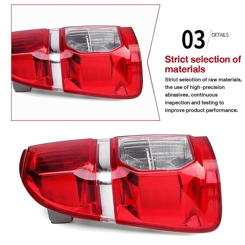 Left/Right Taillight Assembly Replacement Durable Side Red Tail Lamp Rear Tail Light Brake Lamp for Toyota Hilux Vigo 2011-2014