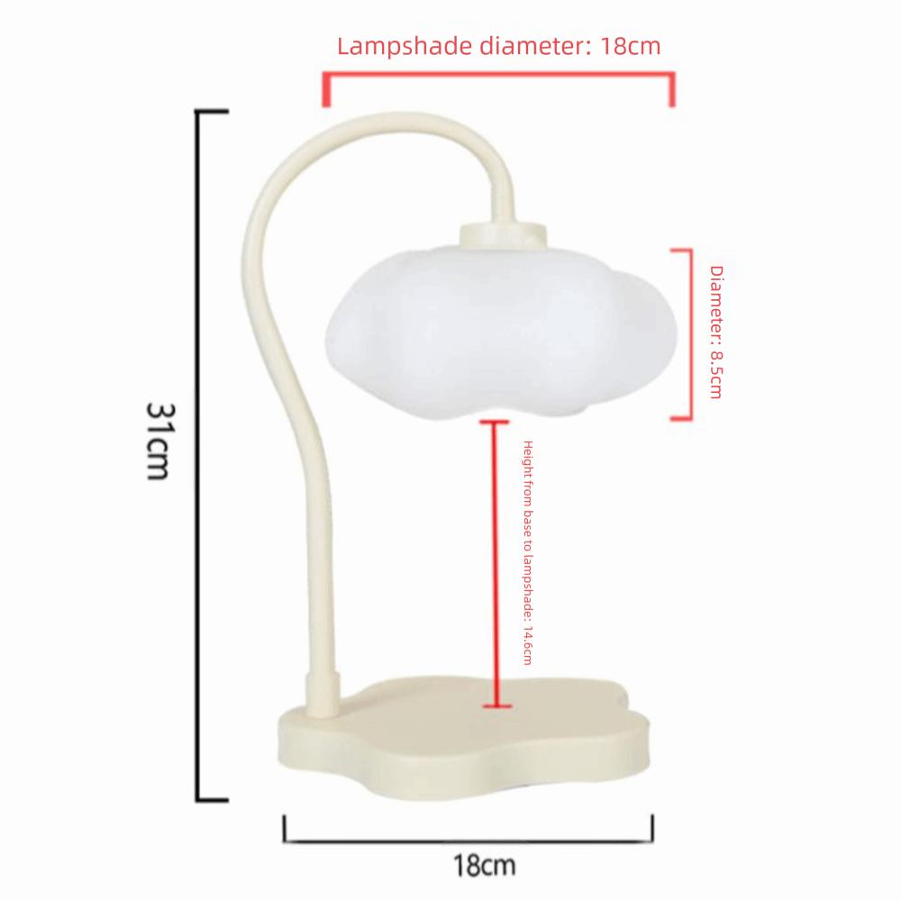Adjustable Brightness Candle Warming Lamp Cloud-Shaped with Timer Scented Candle Lamp Melting Candles Candle Warmer