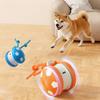 Cat Ball Toy Interactive Smart Rolling Ball Rechargeable Cat Toys Interactive with Tail Rope for Kitten Indoor Play Exercise