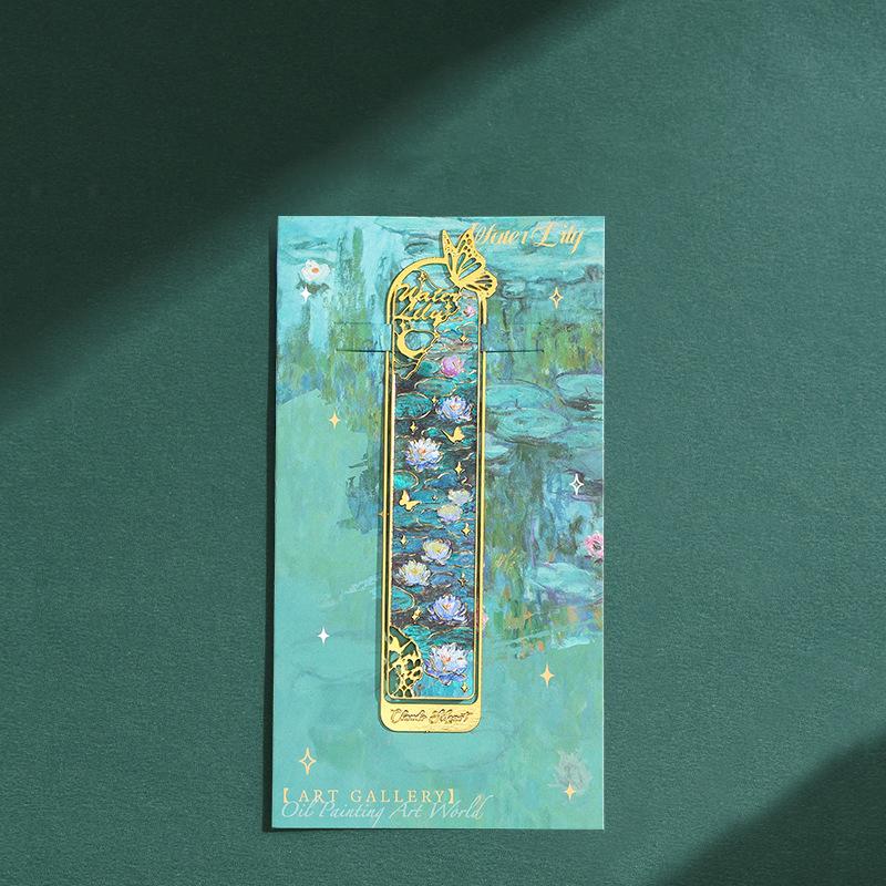 Creative Metal Chinese Style Hollow Bookmark Retro Flower Bookmark Metal Bookmark School Supplies for Children