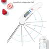 Backofenfeste digitale Lebensmittelthermometer mit klappbarer Spitze für Fleisch, Backen, Frittieren, Flüssigkeitstemperaturmessung und Lagerung