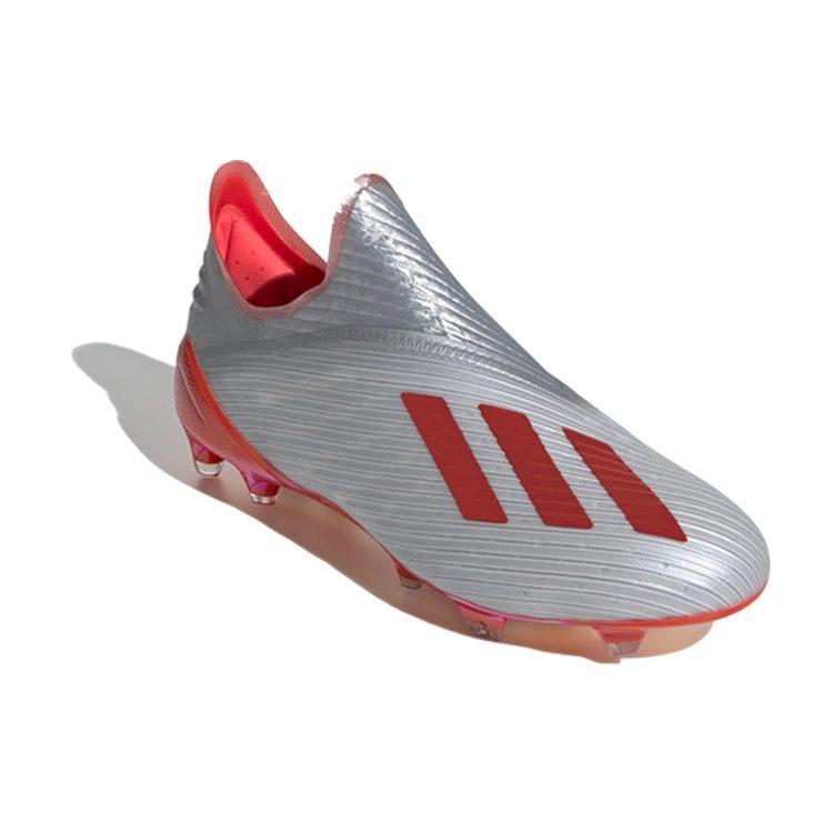adidas X 19+ FG Scarpe da Calcio per Terreni Compatti Antiscivolo Uomo Rosso Grigio F35322