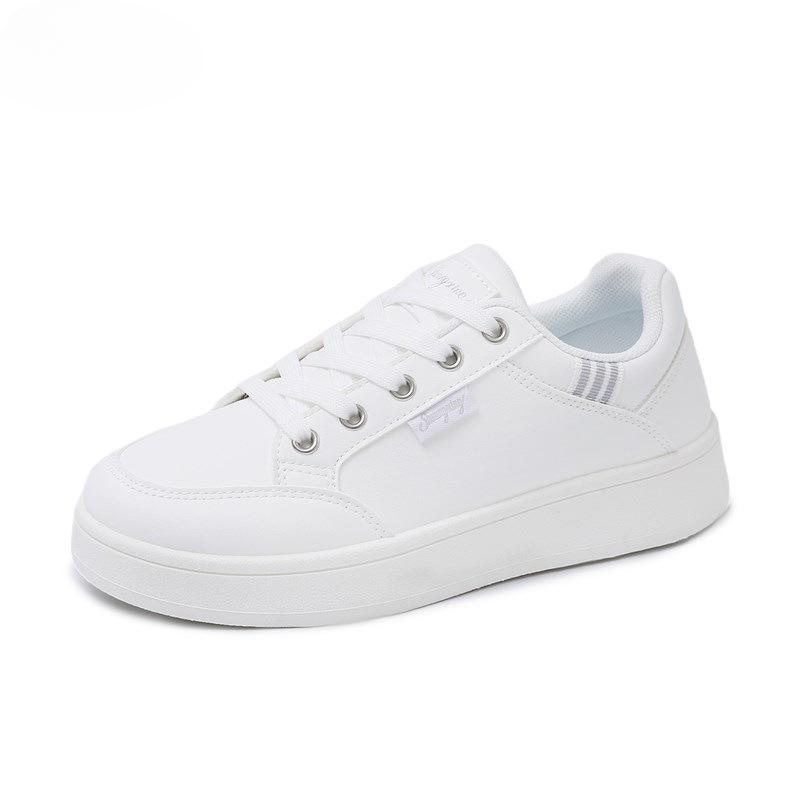 Damen Weiße Schuhe Atmungsaktiv Lässig Vielseitig Bequem Abriebfest Sneaker