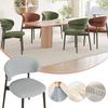 C Shaped Split Arc Chair Cover Stretch Curved Back Dining Chair Slipcover Dustproof Seat Protector Home Decor