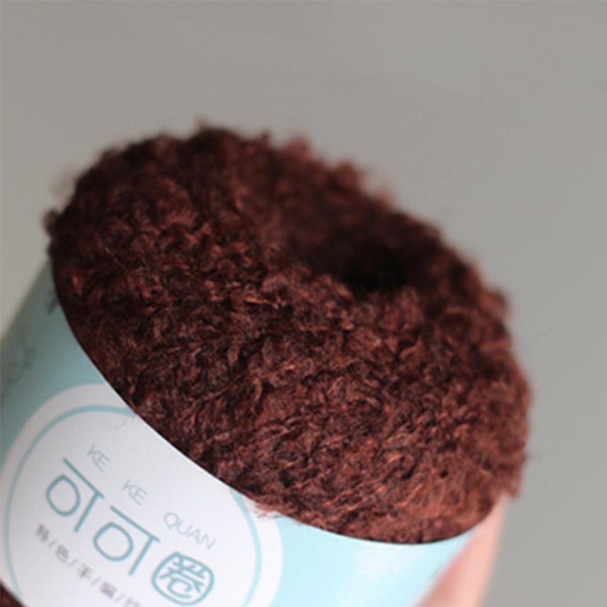 Wool Yarn Soft Smooth for Hand Knitting Circle Thread Crocheted Doll Hair DIY Plush Doll Needlework Knitting DIY Knitted Tool