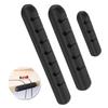 2 Pcs Home Office 3/5/7 Holes Cable Holder Silicone Line Organizer Clips USB Winder Manager Splitter