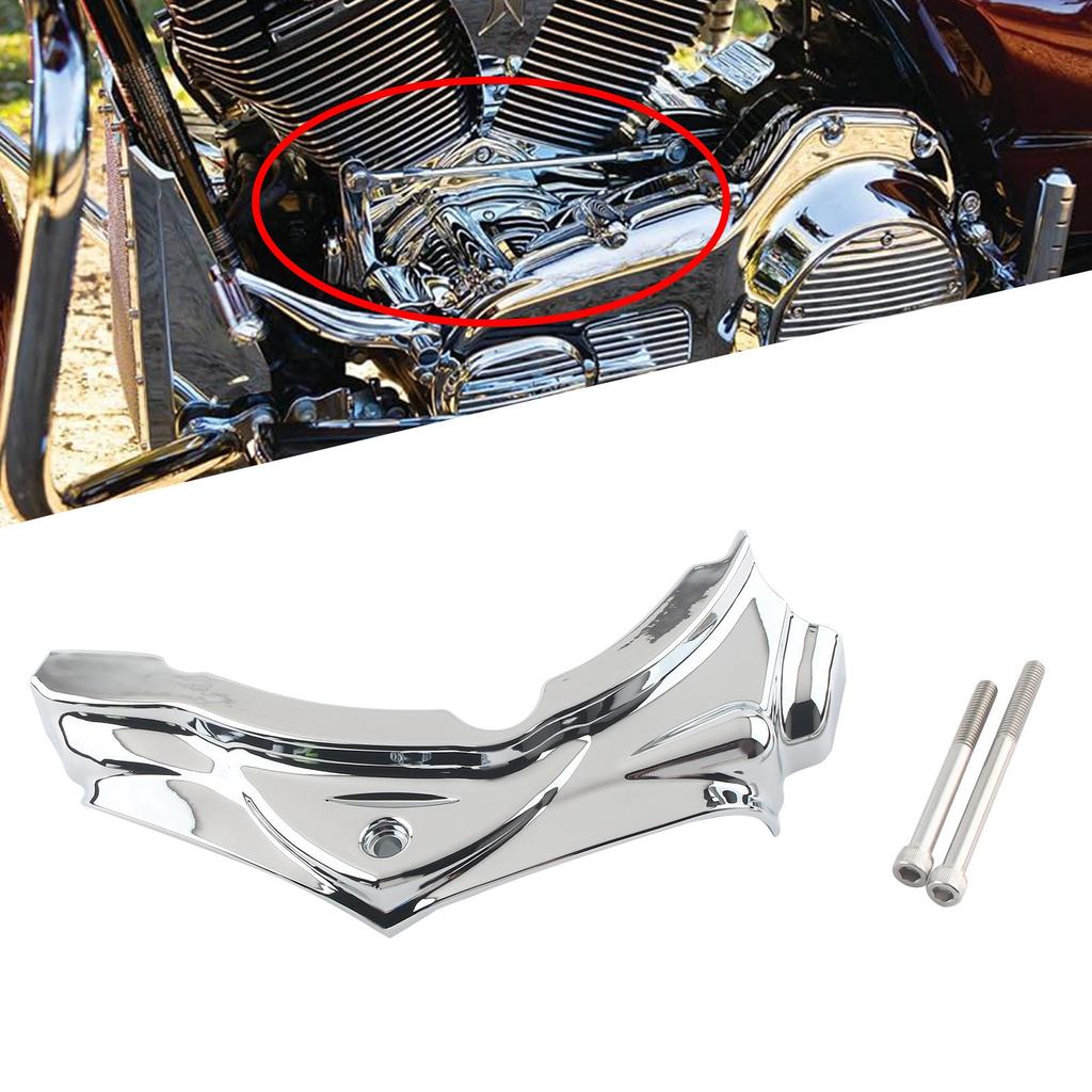 Motorcycle Chrome Cylinder Base Side Cover Moto Decor Accessories For Harley Softail Slim Heritage Custom Fat Boy EFI 2007-2017