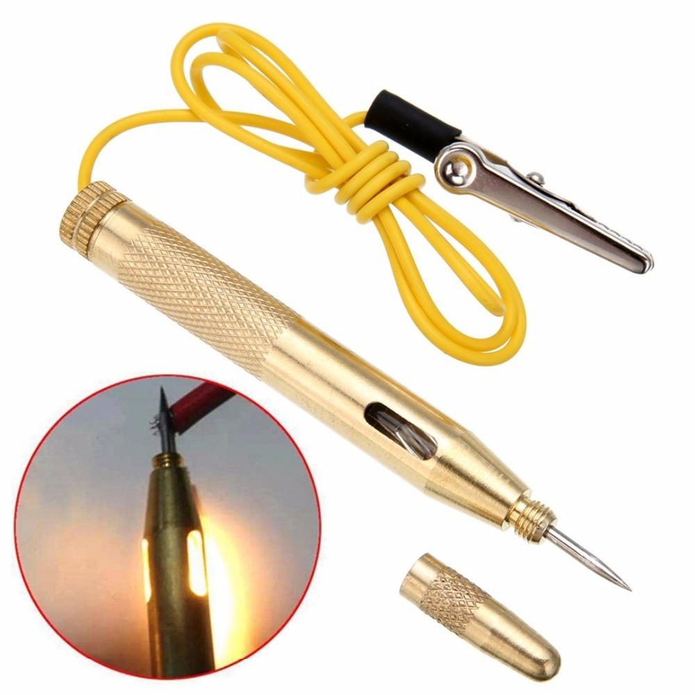 Diagnose-Tools DC 6V 12V 24V Kupfer Auto Auto Licht Circuit-Tester Lampe Spannung Test Stift Detektor sonde Licht System Test