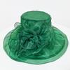 Eugen yarn hat women's European and American style retro big edge flower mesh yarn hat travel visor