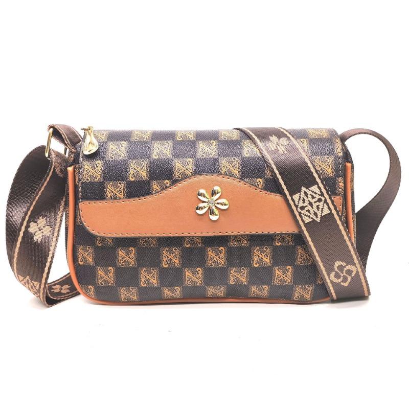 New Fashion Trend Mom Ladies Oblique Span Bag Soft Leather Cover Mobile Phone Change Bag Female