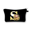 Letter printing primary school students stationery zipper pencil bag change bag multi-functional cosmetic bag storage bag