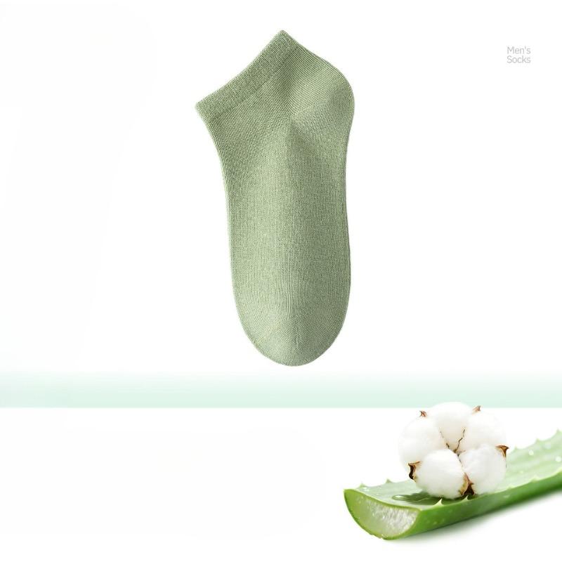 Men's Cotton Socks for Summer - Odor-resistant Pure Cotton Short Socks, Thin and Breathable Short Socks, Antibacterial Short Tube Cotton Socks