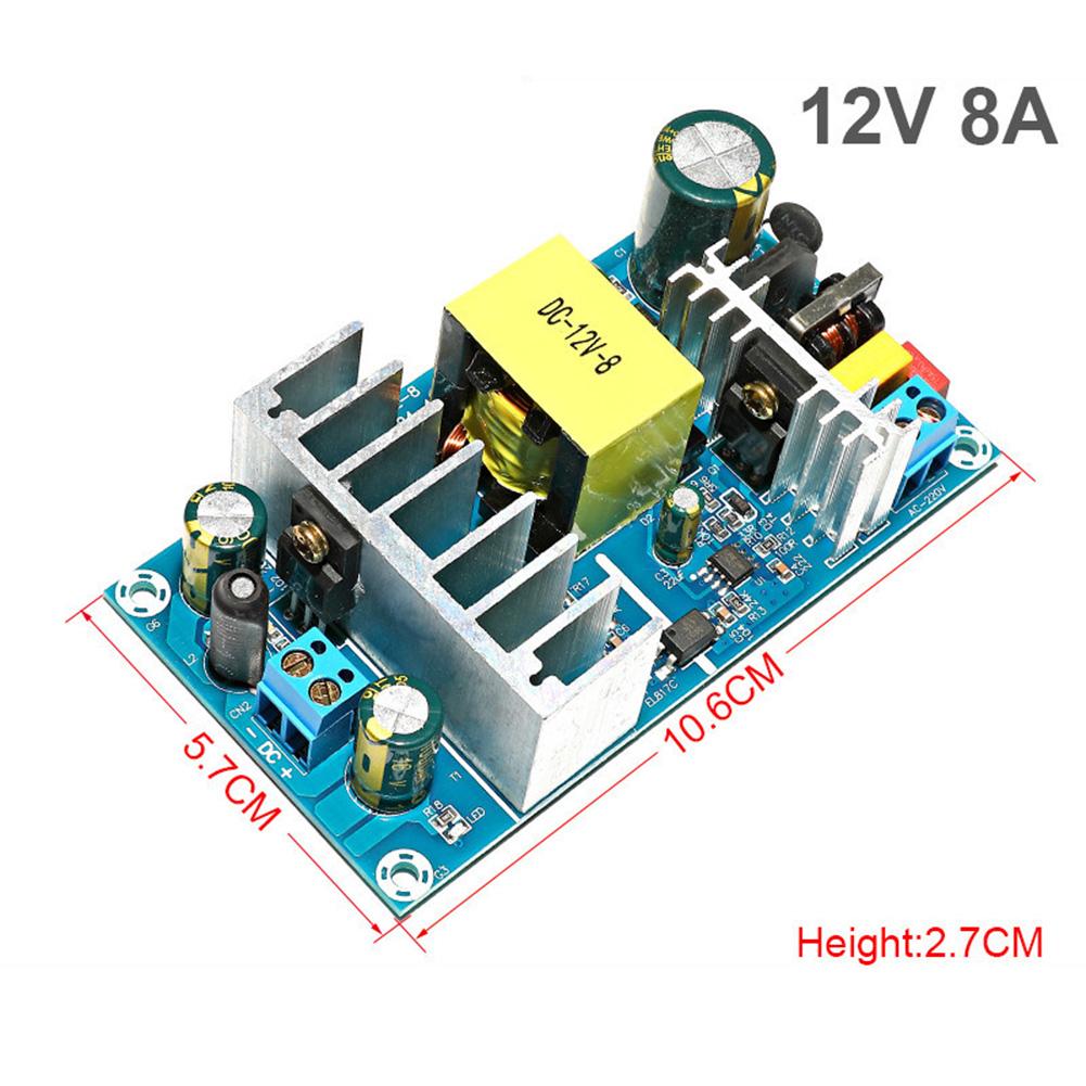 AC 110-220V To DC 12V Step Down Power Supply Module with Continuous 6A Output and High Isolation for Sensitive Devices