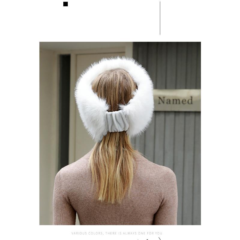 Mao Hat, Winter, Warm, Thick, Plush, Empty Top Hat, Solid Color Headband