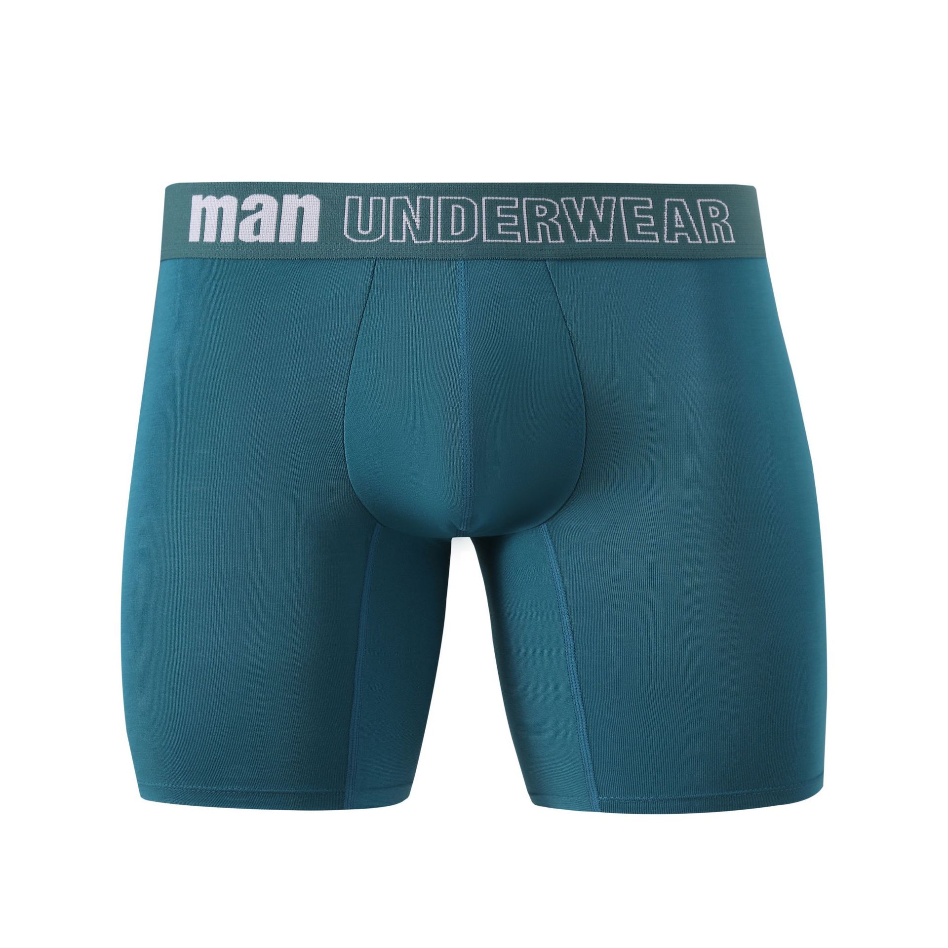 

1 шт., летнее мужское нижнее белье большого размера, боксеры, трусы, модные трусы, трусы из бамбукового волокна, антибактериальные трусы 7XL зелёный