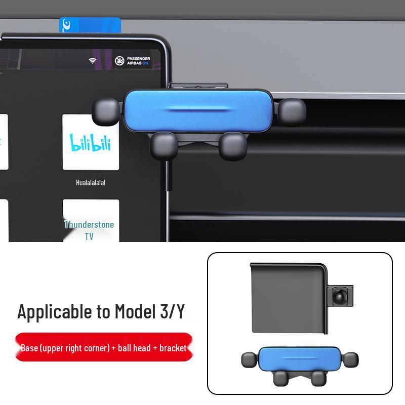 Tesla Model 3/Y Car Phone Holder: Multi-Function Navigation Interior Accessory
