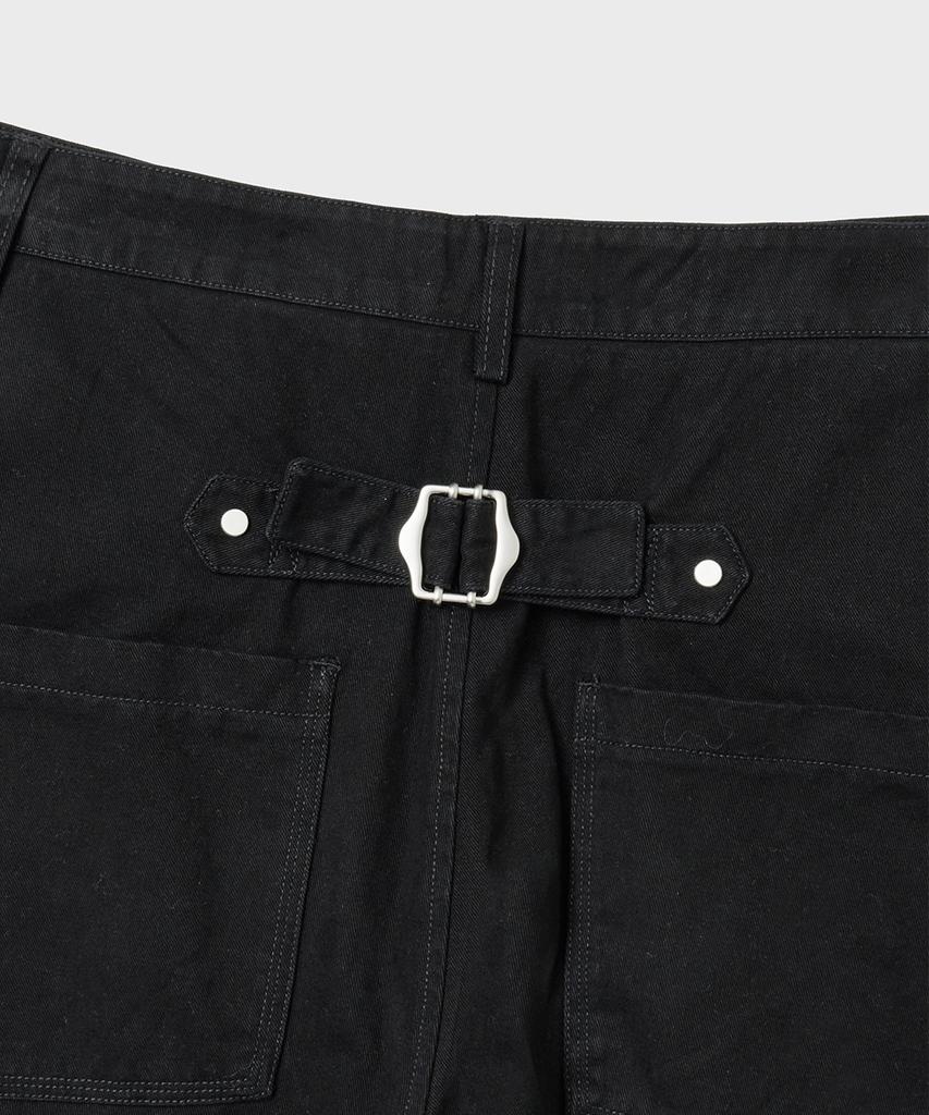 HOOVES Cinch Back Curved Washed Pants [Black]