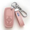 Autoaufkleber 2026 Ford 4 Tasten Leder Auto-Fernschlüsselhülle Unisex Für Ford Raptor F150 Explorer Mustang Fusion Escape F250 F350