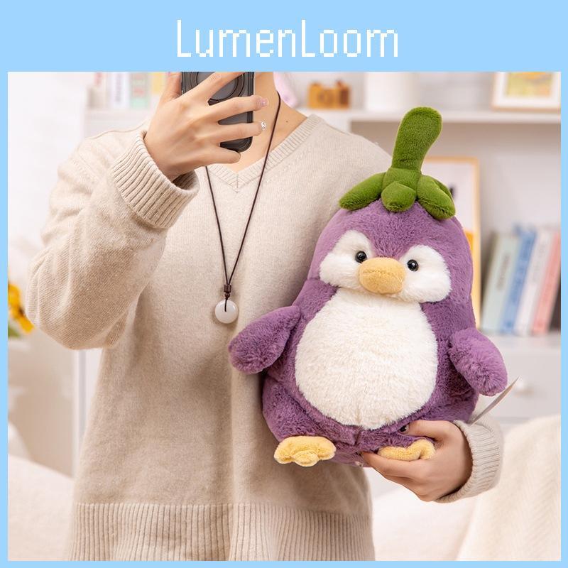 Penguin Eggplant Plush Toy Cartoon Cute Soft Fill Doll Children Gift Festival