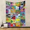 Alphabet Animals Cartoons Bright Educational Patterned Tapestry for Bedroom and Living Room Home Decor