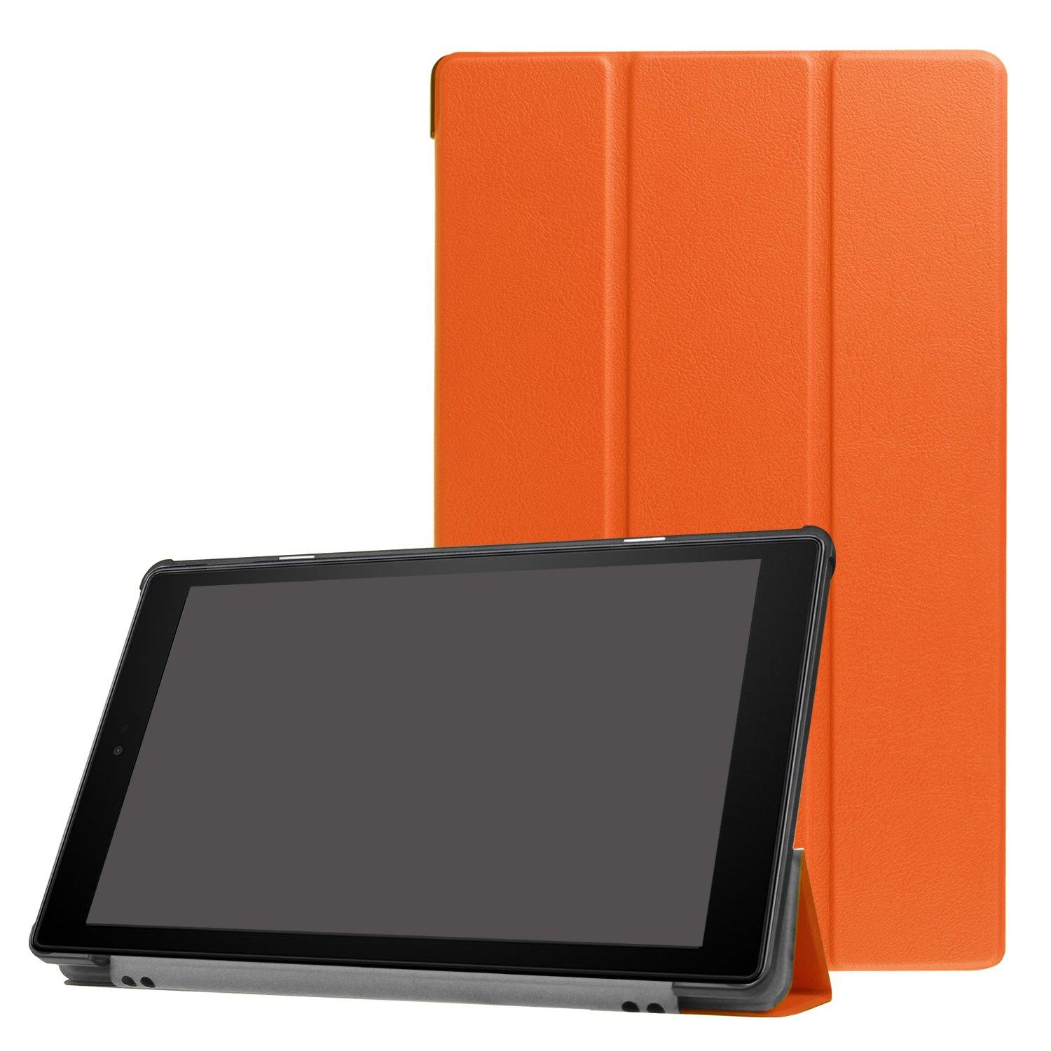

Специальный чехол для планшета Fire HD 10 с магнитным замком и функцией подставки, тонкий и легкий чехол для Amazon Fire HD 10 из искусственной кожи [PCATEC]