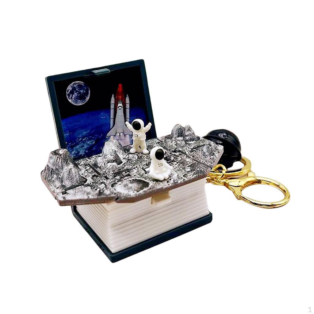 3D Book Keychain Creative Fidget Backpack for Boy Girls Party Favors Birthday Gift