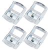 4Pcs Zinc Alloy Buckle for Heavy Duty Tiedown Cargoes Strap Fixed Tensioner Ratchet Buckle(25mm )