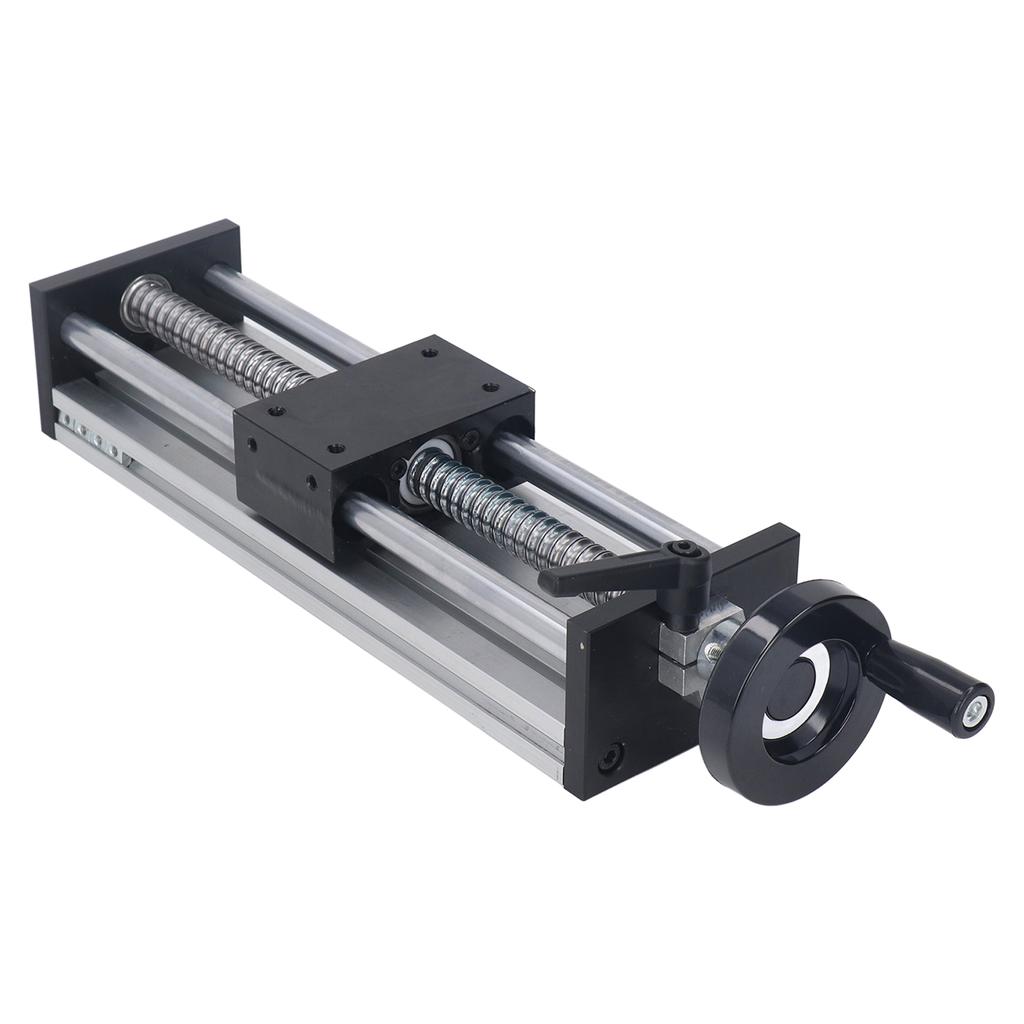 Lineare Bühne Aktuator 200mm Hub Aluminiumlegierung Manuell Kugelgewindetrieb Lineare Schienenführung Gleitbühne mit Handrad