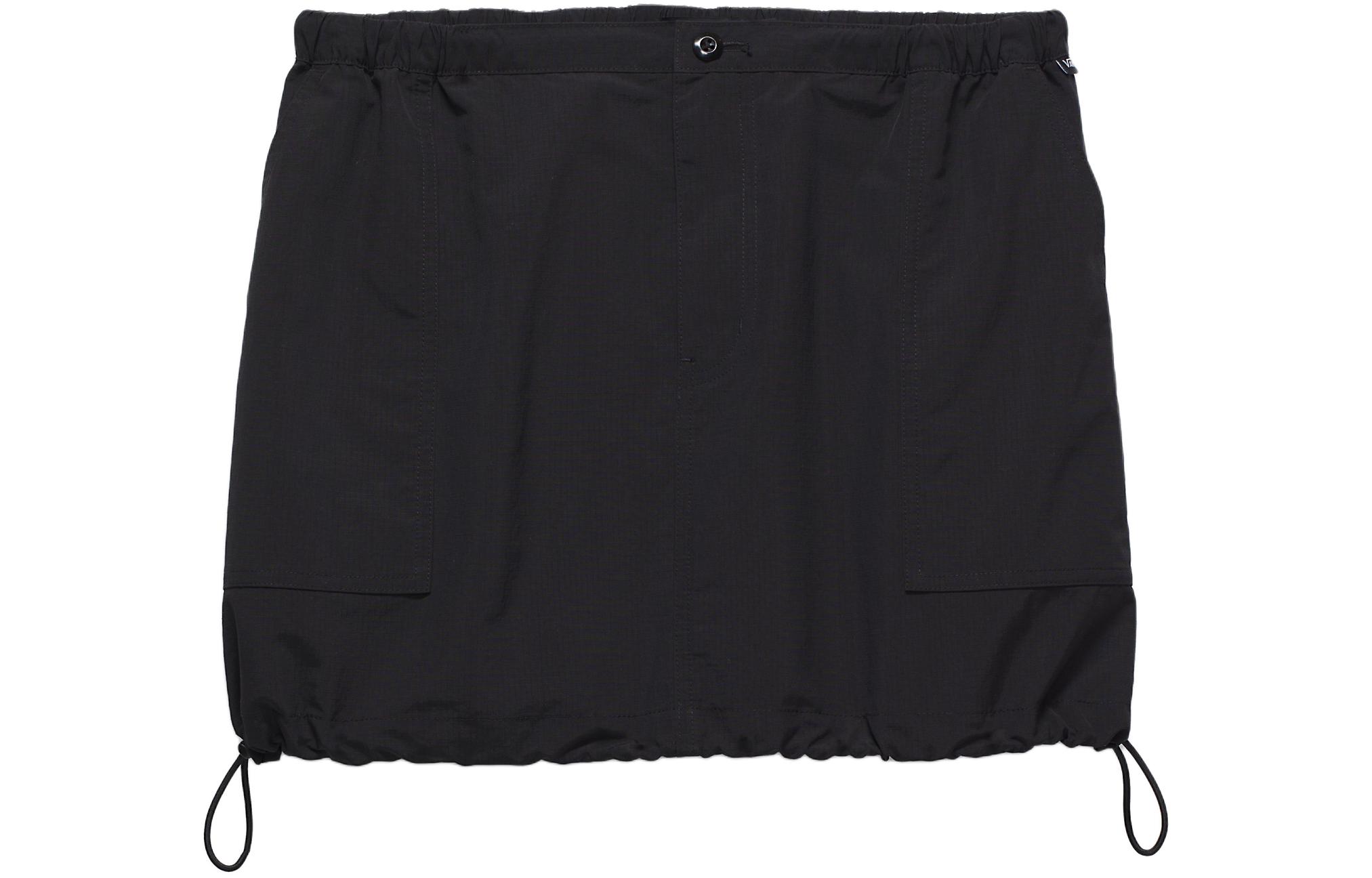 Vans Riley Nylon Mini Skirt Casual Short Skirts Women s Black VN000KG6BLK S