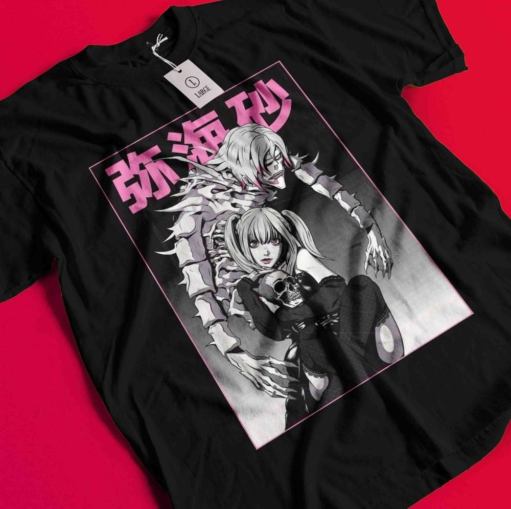 Death Note Shirt Misa T-Shirt L Kira Tshirt Ryuk Rem Tee Anime Horror Near Naomi BB611